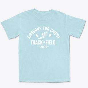 Airborne For Christ Track and Field Premium Heavyweight T-shirt