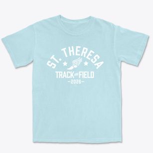 St Theresa Parish Track and Field Premium Heavyweight T-shirt