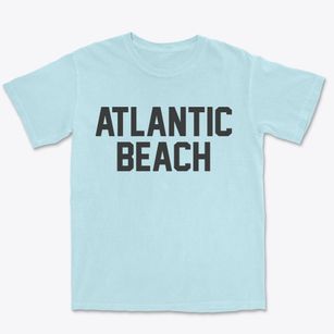 Atlantic Beach North Carolina Classic Block Premium Heavyweight T-shirt
