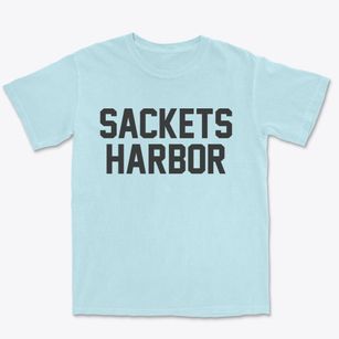 Sackets Harbor New York Classic Block Premium Heavyweight T-shirt