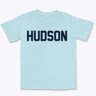 Hudson Massachusetts Classic Block Premium Heavyweight T-shirt