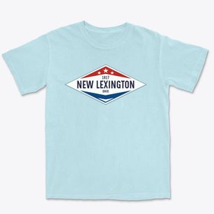 New Lexington Ohio Diamond Star Premium Heavyweight T-shirt