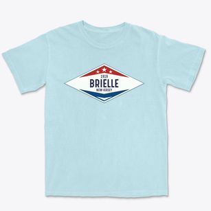 Brielle New Jersey Diamond Star Premium Heavyweight T-shirt