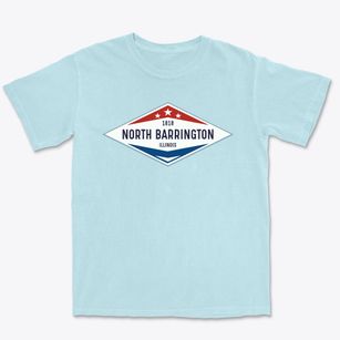 North Barrington Illinois Diamond Star Premium Heavyweight T-shirt