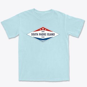 South Padre Island Texas Diamond Star Premium Heavyweight T-shirt