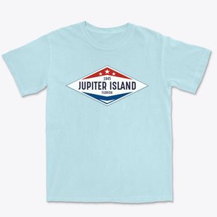 Jupiter Island Florida Diamond Star Premium Heavyweight T-shirt