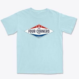 Four Corners Texas Diamond Star Premium Heavyweight T-shirt