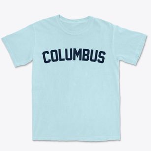Columbus Nebraska Classic Curve Premium Heavyweight T-shirt