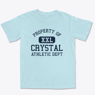 Crystal New Mexico Athletic Dept Premium Heavyweight T-shirt