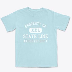 State Line Pennsylvania Athletic Dept Premium Heavyweight T-shirt
