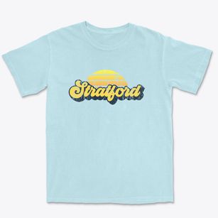 Stratford New Jersey Sublime Sunset Premium Heavyweight T-shirt