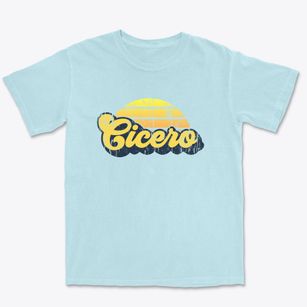 Cicero Indiana Sublime Sunset Premium Heavyweight T-shirt