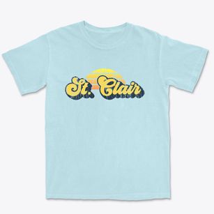 St. Clair Missouri Sublime Sunset Premium Heavyweight T-shirt