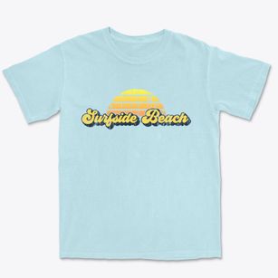 Surfside Beach South Carolina Sublime Sunset Premium Heavyweight T-shirt