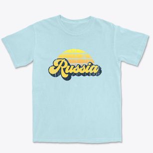 Russia New York Sublime Sunset Premium Heavyweight T-shirt