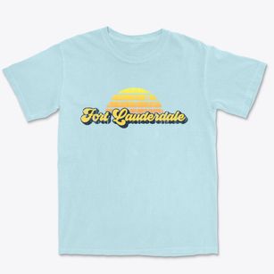 Fort Lauderdale Florida Sublime Sunset Premium Heavyweight T-shirt