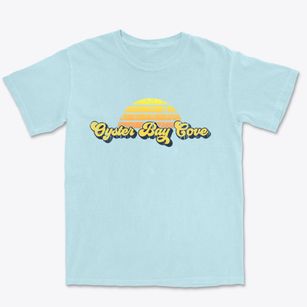 Oyster Bay Cove New York Sublime Sunset Premium Heavyweight T-shirt