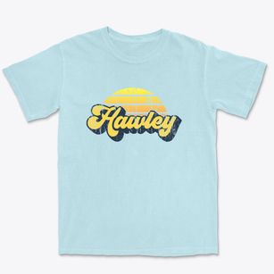 Hawley Minnesota Sublime Sunset Premium Heavyweight T-shirt