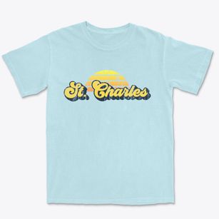 St. Charles Illinois Sublime Sunset Premium Heavyweight T-shirt