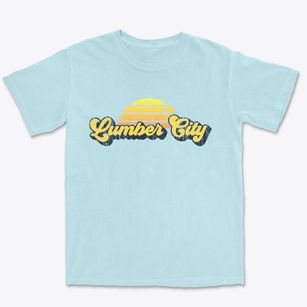 Lumber City Georgia Sublime Sunset Premium Heavyweight T-shirt