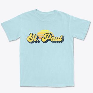 St. Paul Virginia Sublime Sunset Premium Heavyweight T-shirt