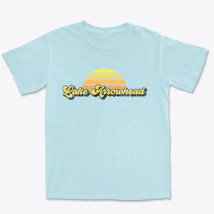 Lake Arrowhead Wisconsin Sublime Sunset Premium Heavyweight T-shirt