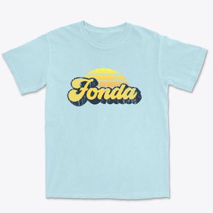 Fonda Iowa Sublime Sunset Premium Heavyweight T-shirt