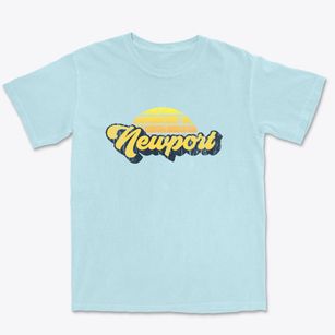 Newport Wisconsin Sublime Sunset Premium Heavyweight T-shirt