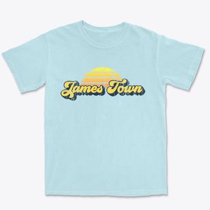 James Town Wyoming Sublime Sunset Premium Heavyweight T-shirt