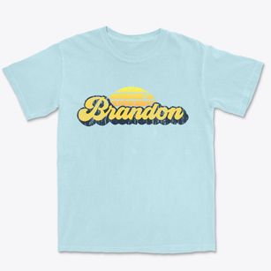 Brandon New York Sublime Sunset Premium Heavyweight T-shirt