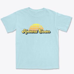Amherst Center Massachusetts Sublime Sunset Premium Heavyweight T-shirt