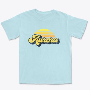 Aurora North Carolina Sublime Sunset Premium Heavyweight T-shirt