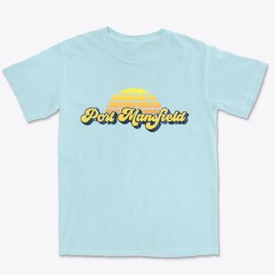 Port Mansfield Texas Sublime Sunset Premium Heavyweight T-shirt