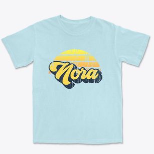 Nora Illinois Sublime Sunset Premium Heavyweight T-shirt