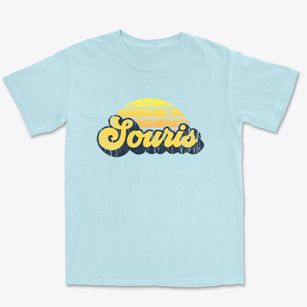 Souris North Dakota Sublime Sunset Premium Heavyweight T-shirt