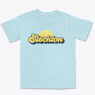 Stockton California Sublime Sunset Premium Heavyweight T-shirt