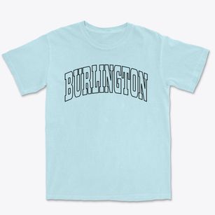 Burlington Vermont Trendy Block Premium Heavyweight T-shirt