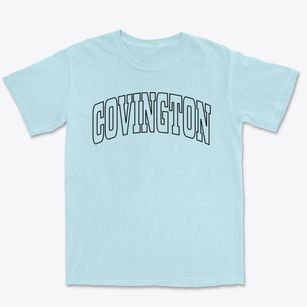 Covington New York Trendy Block Premium Heavyweight T-shirt