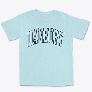 Danbury New Hampshire Trendy Block Premium Heavyweight T-shirt