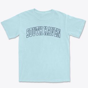 South Haven Michigan Trendy Block Premium Heavyweight T-shirt