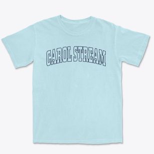 Carol Stream Illinois Trendy Block Premium Heavyweight T-shirt