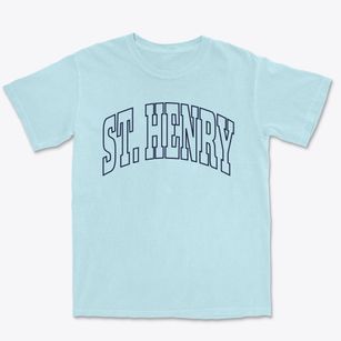 St. Henry Ohio Trendy Block Premium Heavyweight T-shirt