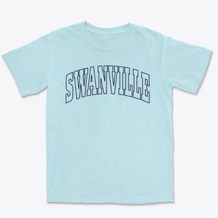 Swanville Maine Trendy Block Premium Heavyweight T-shirt