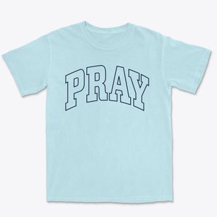 Pray Montana Trendy Block Premium Heavyweight T-shirt