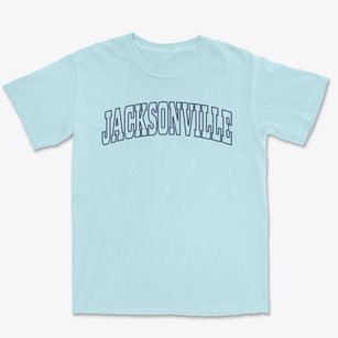 Jacksonville Ohio Trendy Block Premium Heavyweight T-shirt