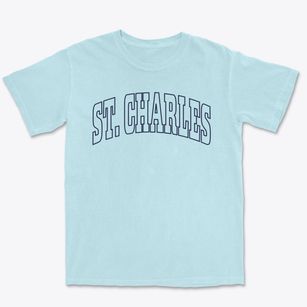 St. Charles Missouri Trendy Block Premium Heavyweight T-shirt
