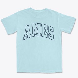 Ames Iowa Trendy Block Premium Heavyweight T-shirt