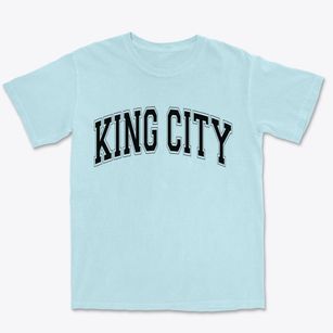 King City California Varsity Premium Heavyweight T-shirt