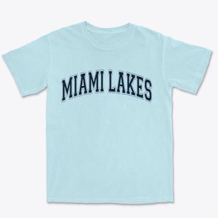 Miami Lakes Florida Varsity Premium Heavyweight T-shirt
