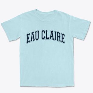 Eau Claire Wisconsin Varsity Premium Heavyweight T-shirt